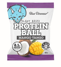 Load image into Gallery viewer, Blue Dinosaur Plant Based Mango Tango Protein Ball 40g