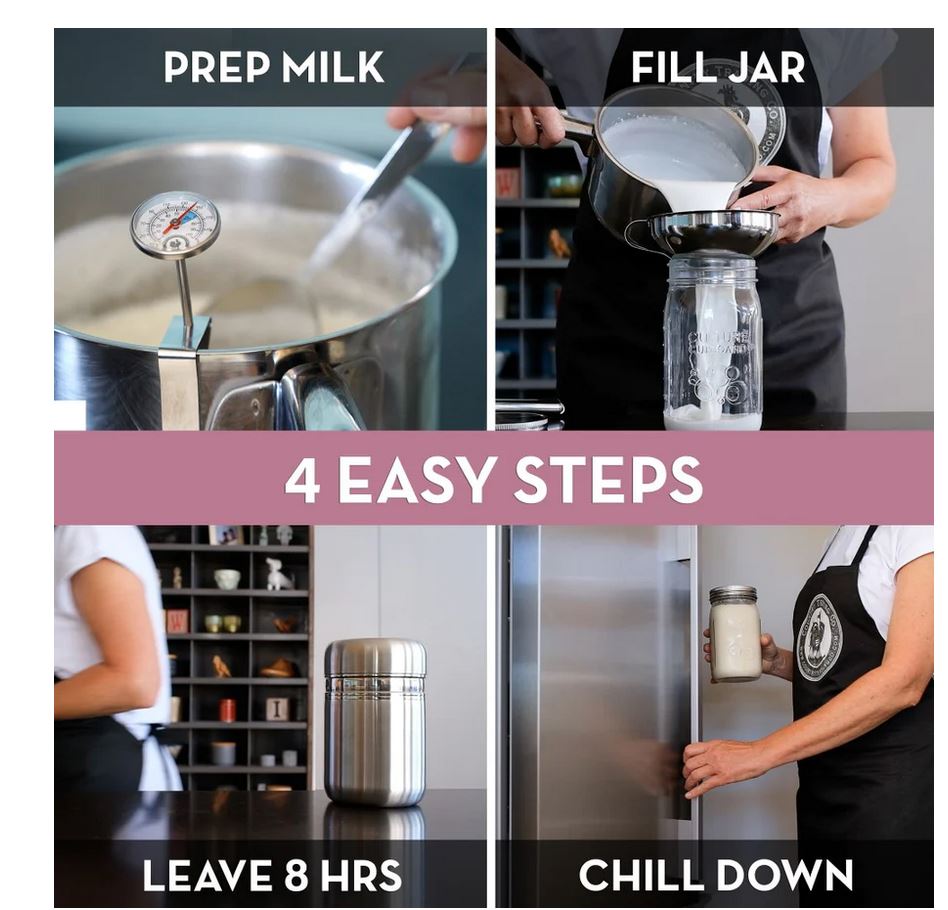 Culture Cupboard Plant Based Yoghurt Maker with Yoghurt Starter Five