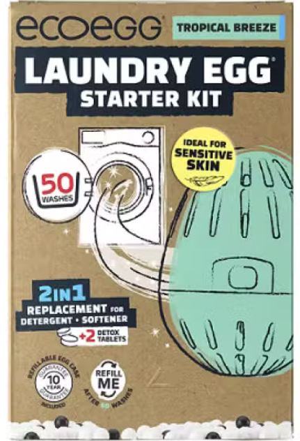 Ecoegg Laundry Egg Starter Kit Tropical Breeze - 50 Washes