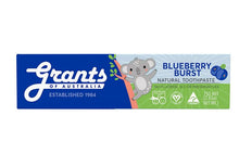 Load image into Gallery viewer, Grants Blueberry Burst Natural Toothpaste 75g