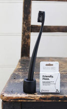 Load image into Gallery viewer, The Natural Family Co Bamboo Activated Charcoal &amp; Mint Dental Floss