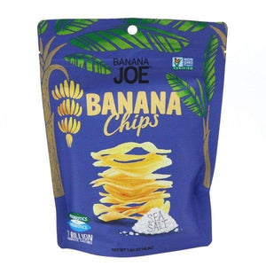 Banana Joe Banana Chips Sea Salt 46.8g Vegan Crisps Dried Dehydrated