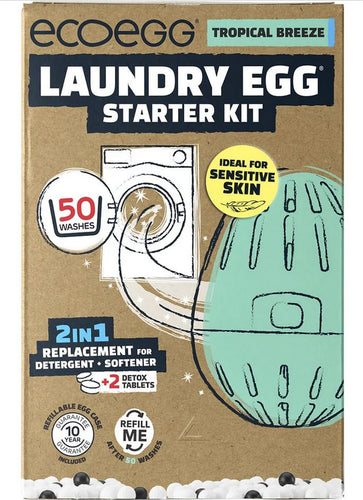 Ecoegg Laundry Egg Starter Kit Tropical Breeze - 50 Washes - CLEARANCE
