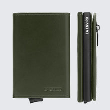 Load image into Gallery viewer, La Enviro Leura 2.0 Unisex Vegan Leather Wallet Green