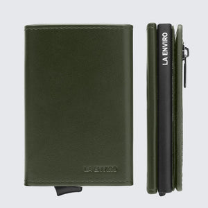 La Enviro Leura 2.0 Unisex Vegan Leather Wallet Green