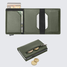 Load image into Gallery viewer, La Enviro Leura 2.0 Unisex Vegan Leather Wallet Green