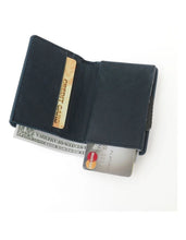 Load image into Gallery viewer, La Enviro Air Tag Trackable Vegan Leather Wallet in Dark Blue