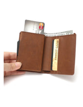 Load image into Gallery viewer, La Enviro Air Tag Trackable Vegan Leather Wallet in Tan