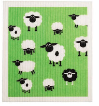 Load image into Gallery viewer, Retro Kitchen Biodegradable Dish Cloth - Sheep