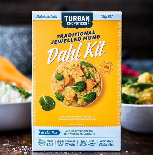 Turban Chopsticks Traditional Jewelled Mung Dahl Kit-Five Vegans