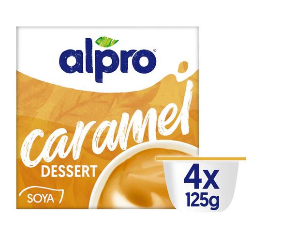Alpro Caramel Soya Dessert Cups 4 Pack