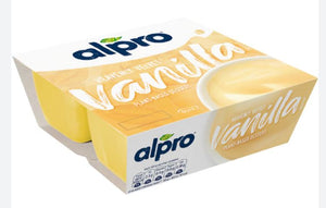 Alpro Plant Based Dessert Vanilla Custard 4 Pack 125g