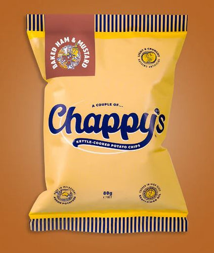 Chappy's Ham & Mustard Potato Chips 80g