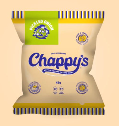 Chappy's Pickled Onion Potato Chips 45g