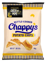 Load image into Gallery viewer, Chappys Cheese N Pepper Cacio Pepe Potato Chips 80g
