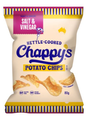 Chappy's Salt & Vinegar Potato Chips 80g