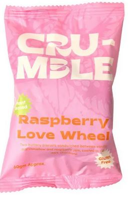 Crumble Charms Raspberry Love Wheel 60g