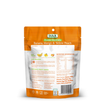 Load image into Gallery viewer, DJ &amp; A Banana, Mango &amp; Yellow Peach Freeze Dried Mix 45g