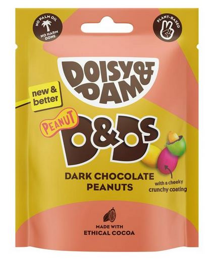 Doisy & Dam Dark Chocolate Peanuts D & DS 80g