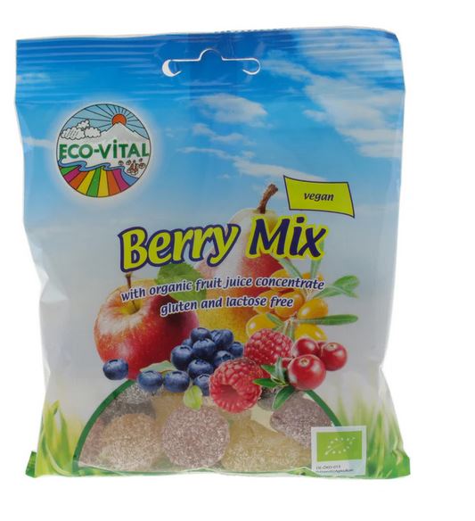 Eco-Vital Vegan Berry Mix Lollies 100g