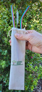 Envirobren Multicoloured Stainless Steel Straws 2 Pack - Five Vegans