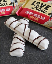 Load image into Gallery viewer, Love Raw Cream Wafer Bar White Choc 45g