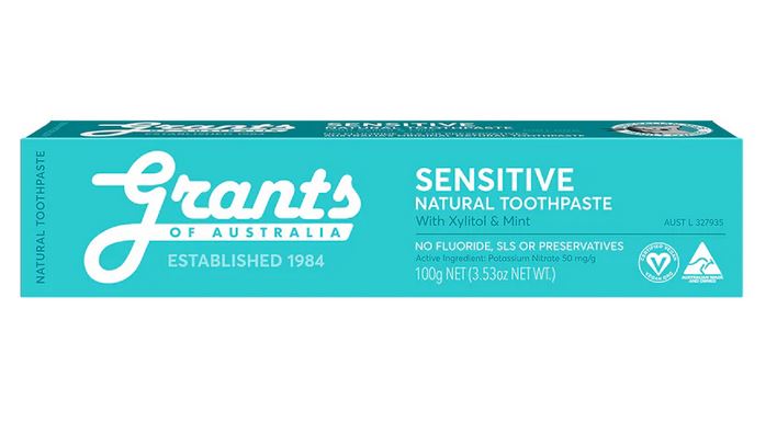 Grants Sensitive Natural Toothpaste 100g