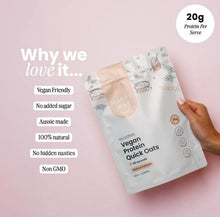 Load image into Gallery viewer, Happy Way Vanilla Vegan Protein Quck Oats 700g