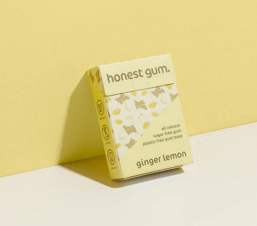Honest Gum Sugar Free Ginger Lemon Chewing Gum 17g