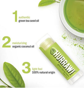 Hurraw Green Tea Lip Balm 17g