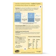 Load image into Gallery viewer, Just Wholefoods Custard Powder Vanilla 100g - CLEARANCE
