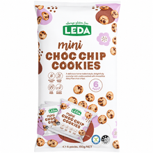 Load image into Gallery viewer, Leda Mini Choc Chip Cookies 6 pack 150g