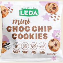 Load image into Gallery viewer, Leda Mini Choc Chip Cookies 6 pack 150g