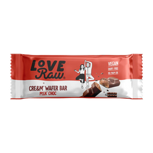 Load image into Gallery viewer, Love Raw Cream Wafer Bar 43g