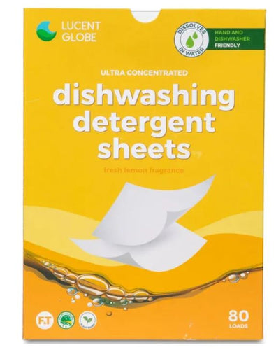 Lucent Globe Dishwashing Sheets Fresh Lemon 80 washes