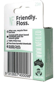 The Natural Family Co Bamboo Activated Charcoal & Mint Dental Floss