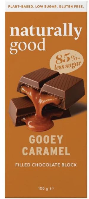 Naturally Good Gooey Caramel Filled Chocolate Block 100g