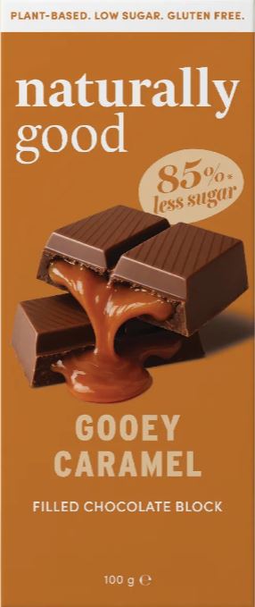 Naturally Good Gooey Caramel Filled Chocolate Block 100g