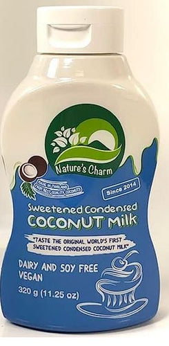 Natures Charm Sweetened Condensed Coconut Milk Squeezy Bottle 320g - CLEARANCE