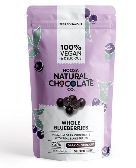 Noosa Natural Blueberries in Dark Chocolate 115g