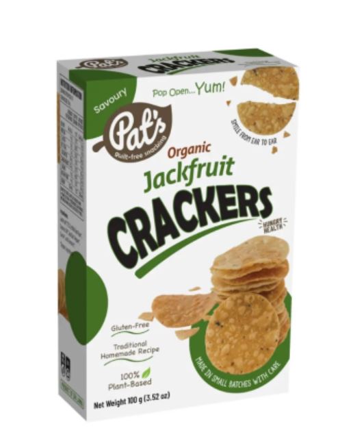 Pats Organic Jackfruit Crackers 100g