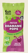 Load image into Gallery viewer, Real Natures Edamame Pops Salt &amp; Vinegar 26g