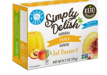 Load image into Gallery viewer, Simply Delish Natural Peach Flavour Jelly Dessert 20g