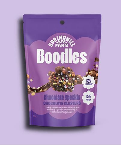 Springhill Farm Boodles Chocolate Speckle Chocolate Clusters 90g