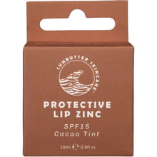 Load image into Gallery viewer, Sunbutter Protective Lip Zinc SPF15 Cacao Tint 15ml