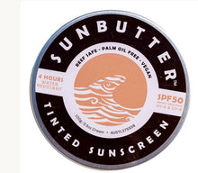 Load image into Gallery viewer, SunButter Tinted SPF50 Water Resistant Reef Safe Sunscreen 100g