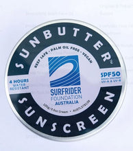 Load image into Gallery viewer, Sunbutter Surfrider SPF50 Water Resistant Reef Safe Sunscreen 100g