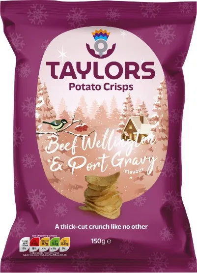 Taylors Beef Wellington & Port Wine Crisps 150g