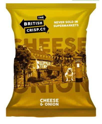 The British Crisp Co Cheese & Onion Flavoured Crisps 40g