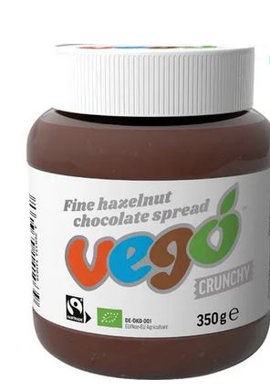 Vego Hazelnut Spread - Vegan Chocolate Spread - Dairy & Gluten Free (350 grams)